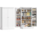 Meuble cuisine vertical blanc 60 x 30 x 104 cm, format compact adapte aux petits espaces